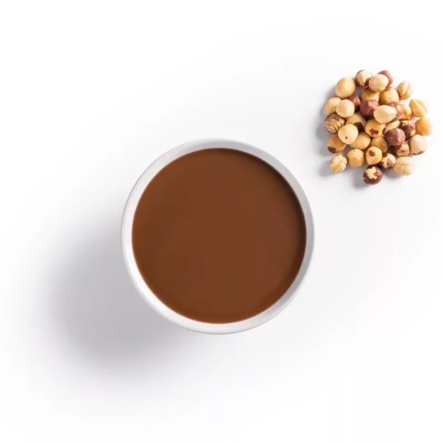 Pasta de avellana con diferentes puntos de tostado.